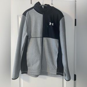 NWOT! Under Armour COLDGEAR mens zip up hooded jacket. Size L